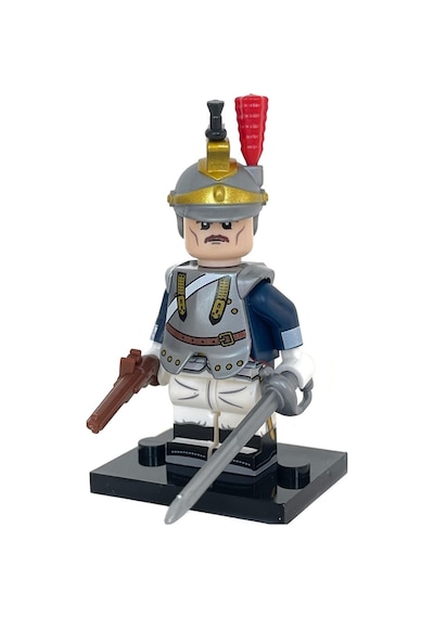 Napoleonic Military Mini Figür French Cuirassier Soldier W-005