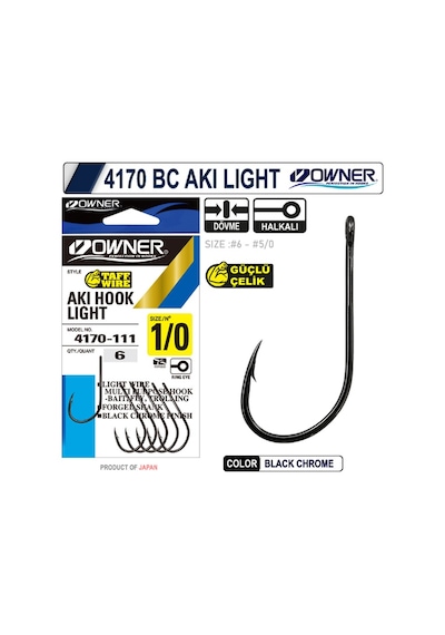 Owner 4170 Bc Akı Lıght - 5/0 2