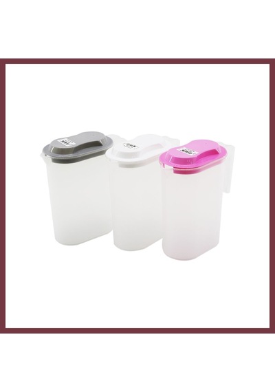Storeşahin Ölçekli Şeffaf Plastik Sürahi 1500 Ml Renkli Kapak Shn0720