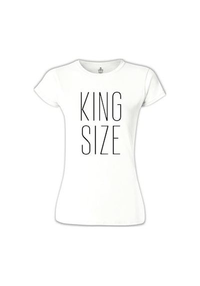 King Size Beyaz Kadın Tshirt 001