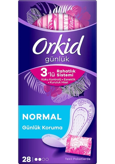Orkid Günlük Ped Normal 3 x 28'li