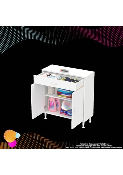 Eliusta Fre 75 Cm Çok Amaçlı Dolap 1 Raflı Tek Çekmeceli Banyo Mutfak Dolabı 75x88x32,5 Cm Organizer Dolap Beyaz Eliusta Fre 75 Cm Çok Amaçlı Dolap 1 Raflı Tek Çekmeceli Banyo Mutfak Dolabı 75x88x32,5 Cm Organizer Dolap Beyaz