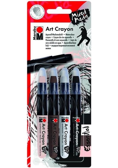 Marabu Art Crayon 4'lü Set Çok Renkli
