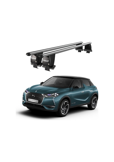 Royal Ds 3 Crossback 2018 Ve Sonrası Uyumlu Gri Kilitli Ara Atkı Port Bagaj Tavan Barı