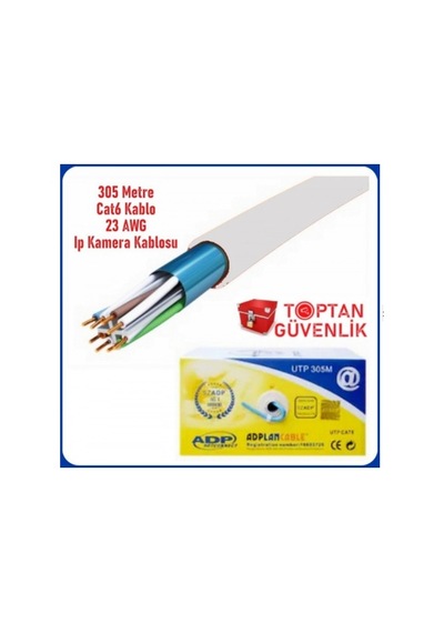 Cat6 305 Metre Cat 6 Kablo 23 Awg Ip Kamera Kablosu Arna-5635