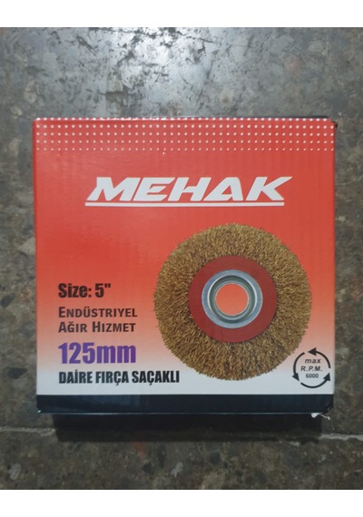Saçaklı Dairesel Fırça 125mm