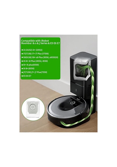 İrobot Roomba S9 S9+ Uyumlu Toz Torbası 2 Adet Toz Torbası 2li