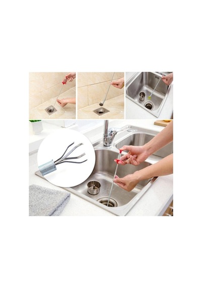 Cmt Esnek Lavabo Banyo Küvet Tıkanıklık Açıcı Tel Tıkanma Önleyici