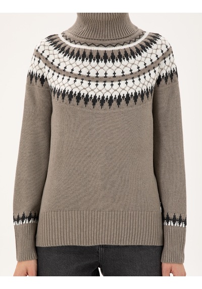 Pierre Cardin Kadın Vizon Kazak /triko 50291034-vr052 Vizon