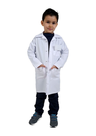 Peri Hediyelik Çocuk Doktor Önlüğü Beyaz