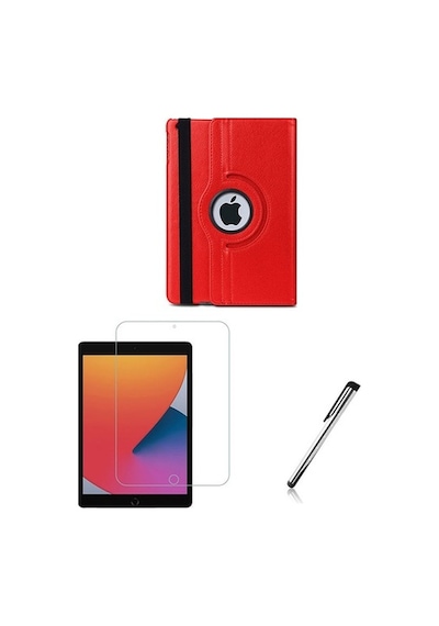 Apple Uyumlu iPad, 7.Nesil Dönerli Tablet Kılıfı + Ekran Koruyucu +Tablet Kalem