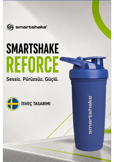 Smartshake Reforce Paslanmaz Çelik Serisi 900 Ml Navy Mavi Protein Shaker
