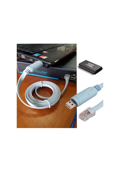 Usb 2.0 To Rj45 Cisco Konsol Kablo Ftdı Ft232rl Chipseli Cisco Uyumlu Kablo