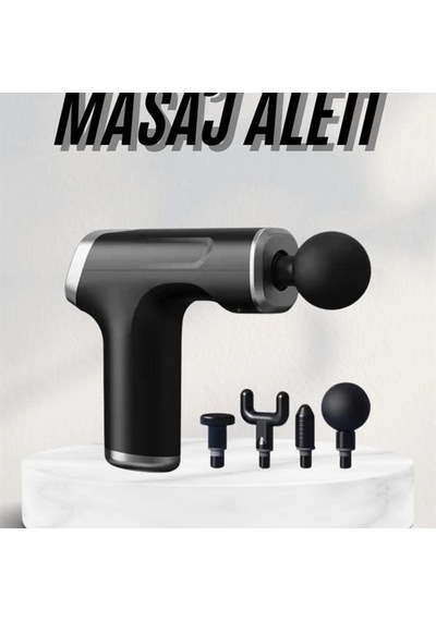 24v Type-c Hızlı Şarjlı Masaj Tabancası 6 Vitesli Kas Masaj Aleti 4 Masaj Başlığı