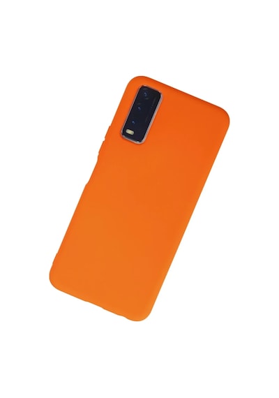 Vivo Y11s Kılıf Nano İçi Kadife Silikon - Turuncu 0.2M-Çok Renkli