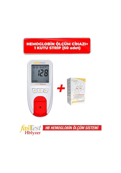 Fasttest Hblyzer Hemoglobin Ölçüm Cihazı ve 1 Kutu Strip