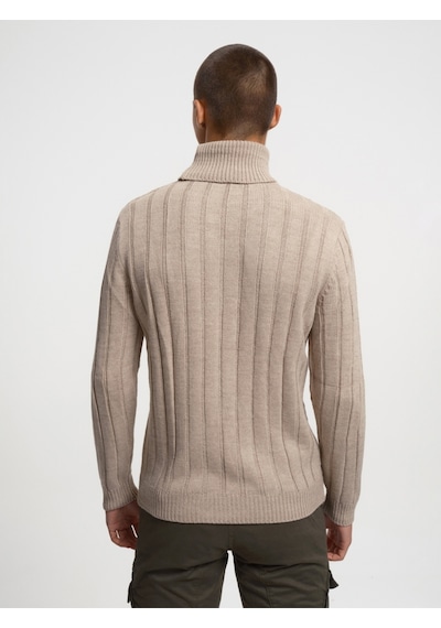 Regular Fit Erkek Kazak Bej