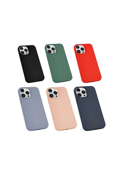 Apple Uyumlu iPhone 13 Pro Max Kılıf Zore Silk Silikon-Pembe