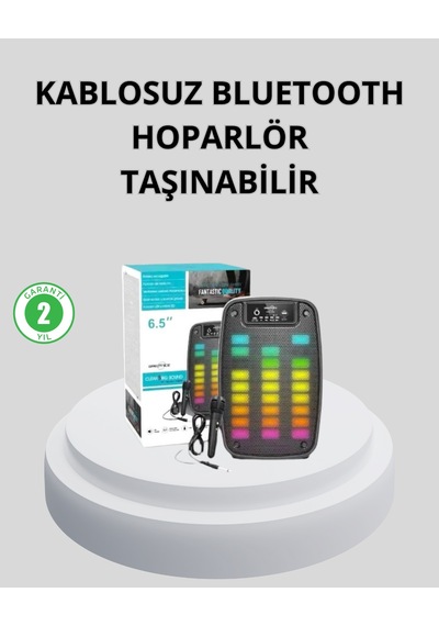 Bluetooth Bağlantılı Taşınabilir Müzik Cihazı 2 Saat Kesintisiz Müzik