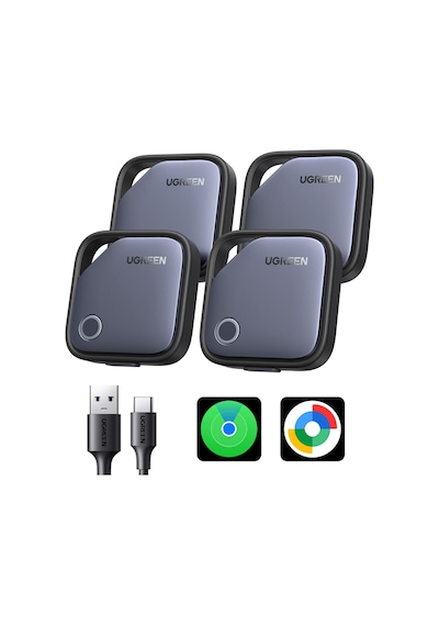 Ugreen Finder Duo Bluetooth 5.4 Akıllıtakip Cihazı 4 Lü Set, Apple iOS Ve Android Uyumlu, 75646p
