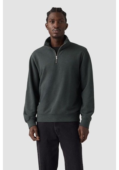 Levi's Orijinal Hm 1/4 Fermuarlı Obsidian Kırçıllı French Terry Erkek Gri Sweatshirt-24592 Antrasit Levi's Orijinal Hm 1/4 Fermuarlı Obsidian Kırçıllı French Terry Erkek Gri Sweatshirt-24592 Antrasit