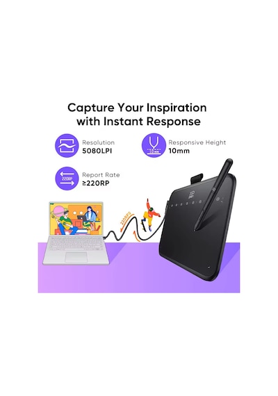 Xp-pen Deco 640 Grafik Tablet 16k 8 Tuş 60 Eğim Osu Android/windows/mac