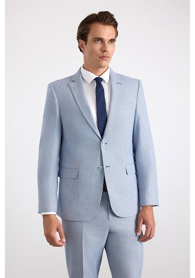 Süvari Saks Mavi Slim Sivri Yaka Düz Bezayağı Torba Cep 6 Drop Takım Elbise Stk1020000004-m05 Süvari Saks Mavi Slim Sivri Yaka Düz Bezayağı Torba Cep 6 Drop Takım Elbise Stk1020000004-m05