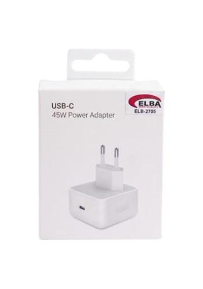 Elba Elb-2705 45w Beyaz Usb-c Ev Şarj Kafa