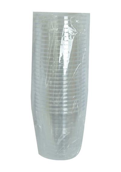 Lüks Kristal Bardak Sert Plastik Su Otomat Bardağı 180 Ml 25 Li 1 Paket Diğer