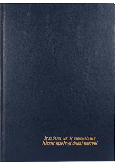 Iş Sağlığı Ve Güvenliğine Ilişkin Tespit Ve Öneri Defteri Ciltli N11.1534