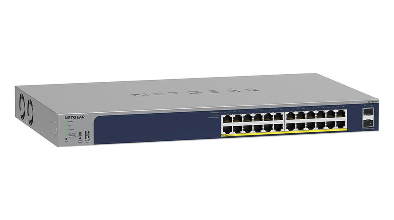 Gs724tp-200eus 24-port Gigabit Ethernet Poe+ Smart Switch With 2 Sfp Ports 190w -116376