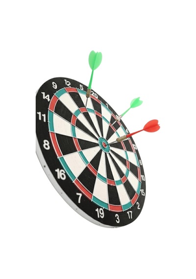 Dart Tahtası 17 İnç Profesyonel Dayanıklı Yapı 4 Metal Ok