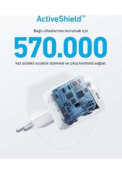 Anker A2331 323 33 W Usb-c + Usb-a Şarj Cihazı Beyaz