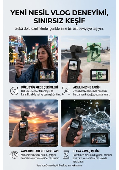 Pocket 4 K Pro Gimbal Vlog Camera