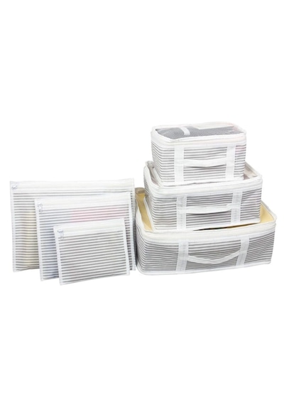 6lı Çekmece Dolap İçi Bavul İçi Seyahat Çantası Organizer - Fc816
