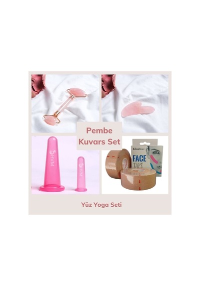 Yüz Yoga Seti Pembe Kuvars, Face Yoga Set Karışık