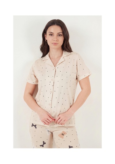 Lela Bayan Pijama Takımı 65770110 Bej