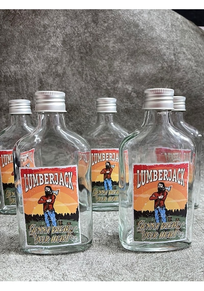 Cold Brew Şişe Etiketli Retro 5 Adet