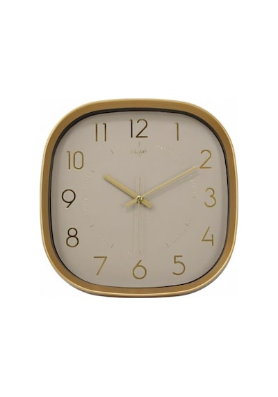 Tr Premium Serisi Abs Kasa Duvar Saati Oval 30 Cm Gold Renkli Modern Kadran Diğer