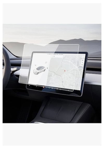 Tesla Model Y Makyajlı Kasa 2025 Multimedya Ekran Koruyucu- Kırılmaz Şeffaf Nano Teknoloji