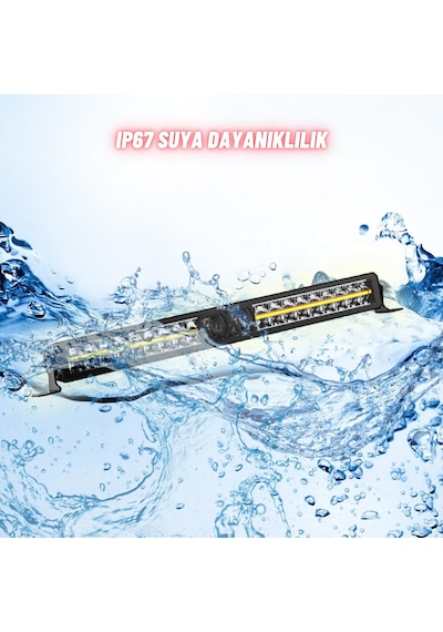 Off-road Premium Tavan Led Bar 80 Cm Beyaz Işık Projektör Drl Gündüz Led Metal Gövde 12-24v
