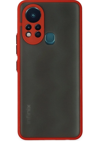 Cosmotex Newface İnfinix Hot 11s Kılıf Montreal Silikon Kapak - Kırmızı