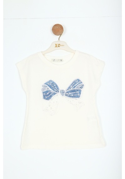 Xo Kids Kız Çocuk Tişort 5-9 Yaş 36040 Beyaz