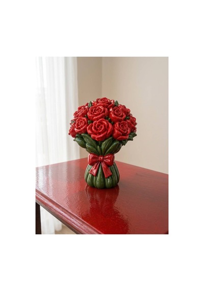 Gül Buketi Sevgili Boyama Seti Çiçek Buketi Taş Boyama Obje 19cm - 921394873