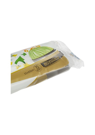 Tr Yasemin Kokulu Büzgülü Orta Boy 15'li Çöp Torbası 55 X 60 Cm 1 X 15 Adet 3lü Paket