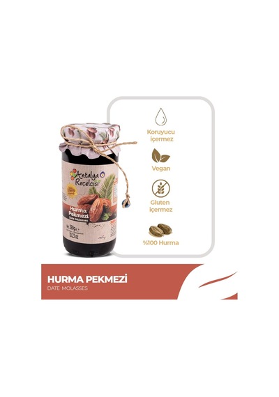 Antalya Reçelcisi 290g Hurma Pekmezi Geleneksel Lezzet