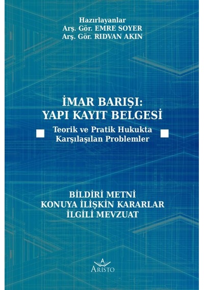 İmar Barışı: Yapı Kayıt Belgesi N11.1996