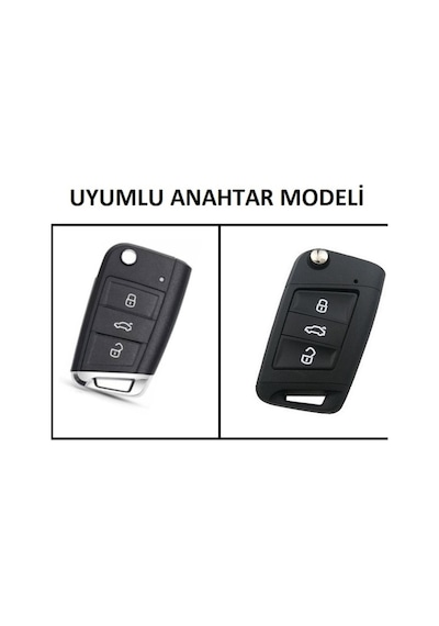 Seat Ibiza Silikon Anahtar Kabı, Uyumlu Anahtar Kılıfı (533076394)