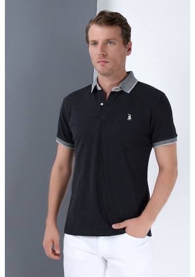 T8566 Dewberry Erkek T-shırt-antrasit