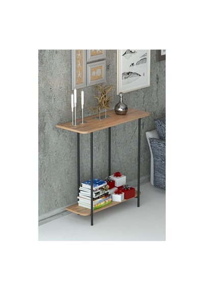 Atlantik Çam Konsol / Dresuar / Çok Amaçlı Raf 1125 Metal